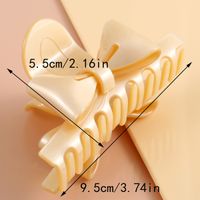 Women's Simple Style Solid Color Acetic Acid Sheets Bowknot Hair Claws main image 2