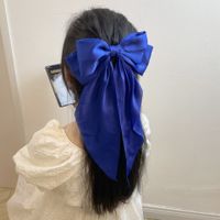 Women's Elegant Glam Bow Knot Satin Hair Clip main image 5