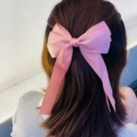 Women's Elegant Simple Style Bow Knot Silk Hair Clip main image 4