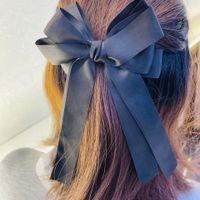 Women's Elegant Simple Style Bow Knot Silk Hair Clip sku image 5