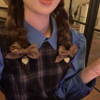 Women's Retro Bow Knot Pu Leather Hair Tie main image 3