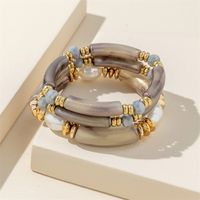 Casual Simple Style Geometric Arylic Pearl Women's Bracelets sku image 1