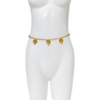 Basic Heart Shape Metal Tassel Women's Waist Chain main image 3