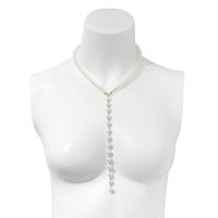 Élégant Sexy Géométrique Perle Artificielle De Gros Collier main image 5