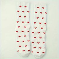 Women's Casual Heart Shape Polyester Crew Socks A Pair main image 3