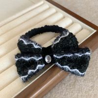 Women's Elegant Bow Knot Cloth Hair Clip Hair Tie sku image 7