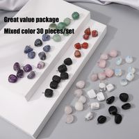 6 Pieces Natural Stone Moonstone Opal Irregular Polished Pendant sku image 24