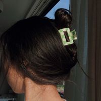 Women's Simple Style Lattice PVC Hair Claws main image 4