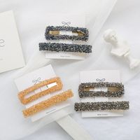 Women's IG Style Simple Style Solid Color Alloy Inlay Rhinestones Hair Clip main image 2