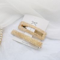 Women's IG Style Simple Style Solid Color Alloy Inlay Rhinestones Hair Clip sku image 1