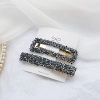 Women's IG Style Simple Style Solid Color Alloy Inlay Rhinestones Hair Clip sku image 4