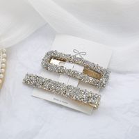 Women's IG Style Simple Style Solid Color Alloy Inlay Rhinestones Hair Clip sku image 5