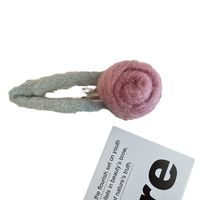 Women's Sweet Flower Yarn Hair Clip main image 3