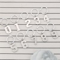 Simple Style Number Stainless Steel Unisex Keychain main image 1