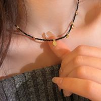 Simple Style Geometric Alloy Seed Bead Copper Beaded Plating Unisex Necklace main image 4