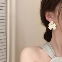 1 Pair IG Style Simple Style Bow Knot Polishing Plating Alloy Drop Earrings main image 4