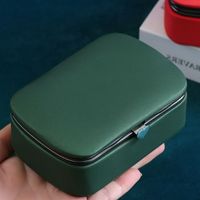 Classical Solid Color Pu Leather Jewelry Boxes main image 4
