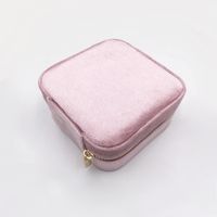 Classical Solid Color Flannel Jewelry Boxes sku image 2