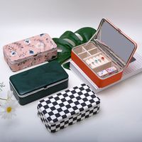 Elegant Solid Color Pu Leather Jewelry Boxes main image 1