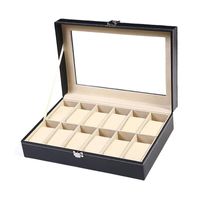 Classic Style Solid Color Pu Leather Jewelry Boxes main image 4