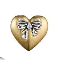 1 Piece Casual Simple Style Heart Shape Bow Knot Copper Ear Studs sku image 1