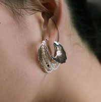 1 Paar IG-Stil Einfacher Stil Geometrisch Imitationsperle Kupfer Reif Ohrringe sku image 2