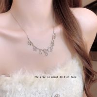 Elegant Simple Style Water Droplets Alloy Plating Inlay Zircon Women's Necklace sku image 1