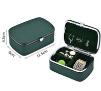 Classical Solid Color Pu Leather Jewelry Boxes sku image 1