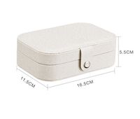 Casual Solid Color Pu Leather Jewelry Boxes main image 2