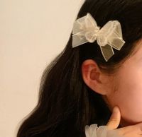 Women's Elegant Sweet Butterfly Bow Knot Gauze Hair Clip sku image 2