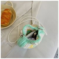 Women's Polyester Flower Cute Round Open Shoulder Bag main image 2