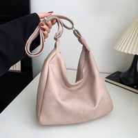 Women's Pu Leather Solid Color Vintage Style Classic Style Zipper Underarm Bag main image 5