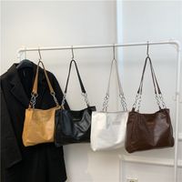 Women's Pu Leather Solid Color Classic Style Zipper Shoulder Bag main image 1