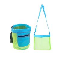 Summer Beach Children Shell Buggy Bag Carrying Case Outdoor Seaside Toy Shell Collection Bag Mesh Bag main image 3