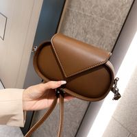 Women's Small Pu Leather Solid Color Streetwear Flip Cover Shoulder Bag main image 4