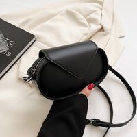 Women's Small Pu Leather Solid Color Streetwear Flip Cover Shoulder Bag sku image 1