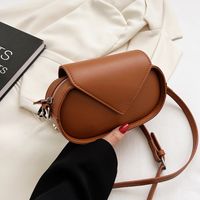 Women's Small Pu Leather Solid Color Streetwear Flip Cover Shoulder Bag sku image 4