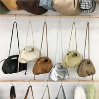 Women's Mini Pu Leather Solid Color Classic Style Cloud Shape Zipper Shoulder Bag main image 1