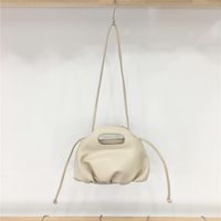 Women's Mini Pu Leather Solid Color Classic Style Cloud Shape Zipper Shoulder Bag sku image 5