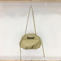Women's Mini Pu Leather Solid Color Classic Style Cloud Shape Zipper Shoulder Bag sku image 6