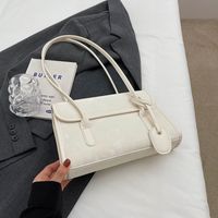 Women's Small Pu Leather Solid Color Elegant Square Flip Cover Shoulder Bag sku image 5