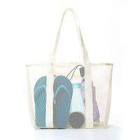 Women's Medium Polyester Solid Color Streetwear Open Beach Bag sku image 1
