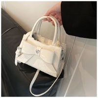 Women's Mini Pu Leather Bow Knot Elegant Flip Cover Handbag sku image 1