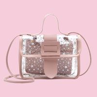 Women's Small PVC Geometric Star Streetwear Lock Clasp Handbag sku image 1