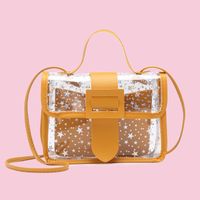 Women's Small PVC Geometric Star Streetwear Lock Clasp Handbag sku image 4