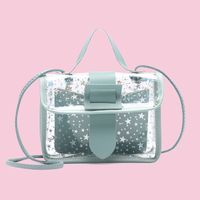 Women's Small PVC Geometric Star Streetwear Lock Clasp Handbag sku image 2