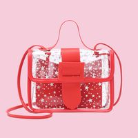 Women's Small PVC Geometric Star Streetwear Lock Clasp Handbag sku image 5