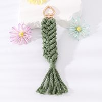 Simple Style Solid Color Cotton Plating Braid Bag Pendant Keychain sku image 3