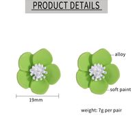 1 Pair Sweet Flower Stoving Varnish Alloy Ear Cuffs main image 2