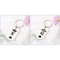 Simple Style Letter Crown Stainless Steel Bag Pendant Keychain main image 6